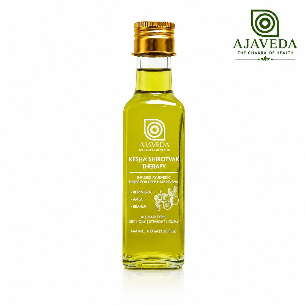 Ajaveda Kesha Shirotvak Therapy – Infused Ayurvedic Hair Oil for Deep Revival (100ml)