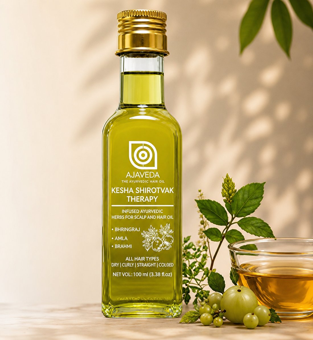 Kesha Shirotvak Therapy bottle with amla and Ayurvedic herbs